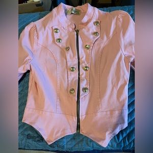Pink cropped jacket